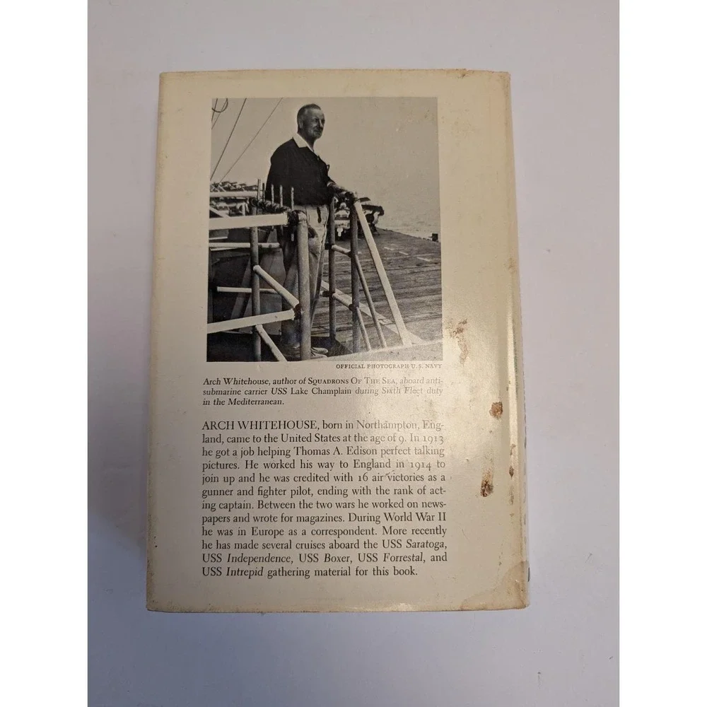 SQUADRONS OF THE SEA Arch‎ Whitehouse 1962 1st Ed Aircraft Carrier History WWII